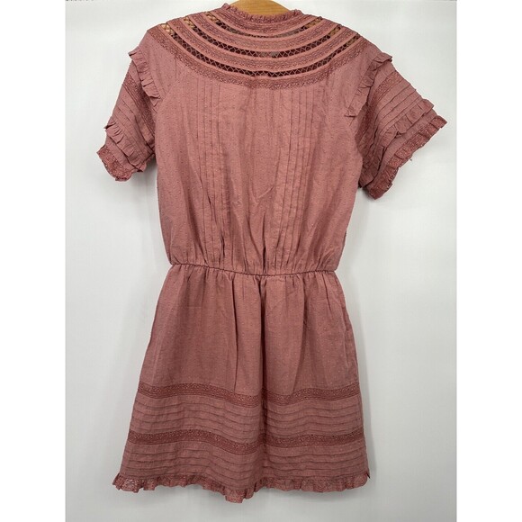 Show me your Mumu Women's Size Small Crochet Eyelet Dress costal boho  summer - Picture 3 of 13